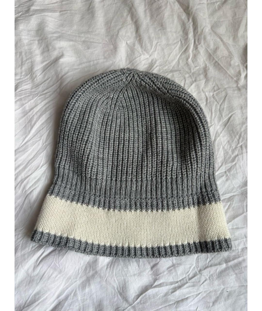 TRUSSARDI JEANS Серая шапка, фото 3