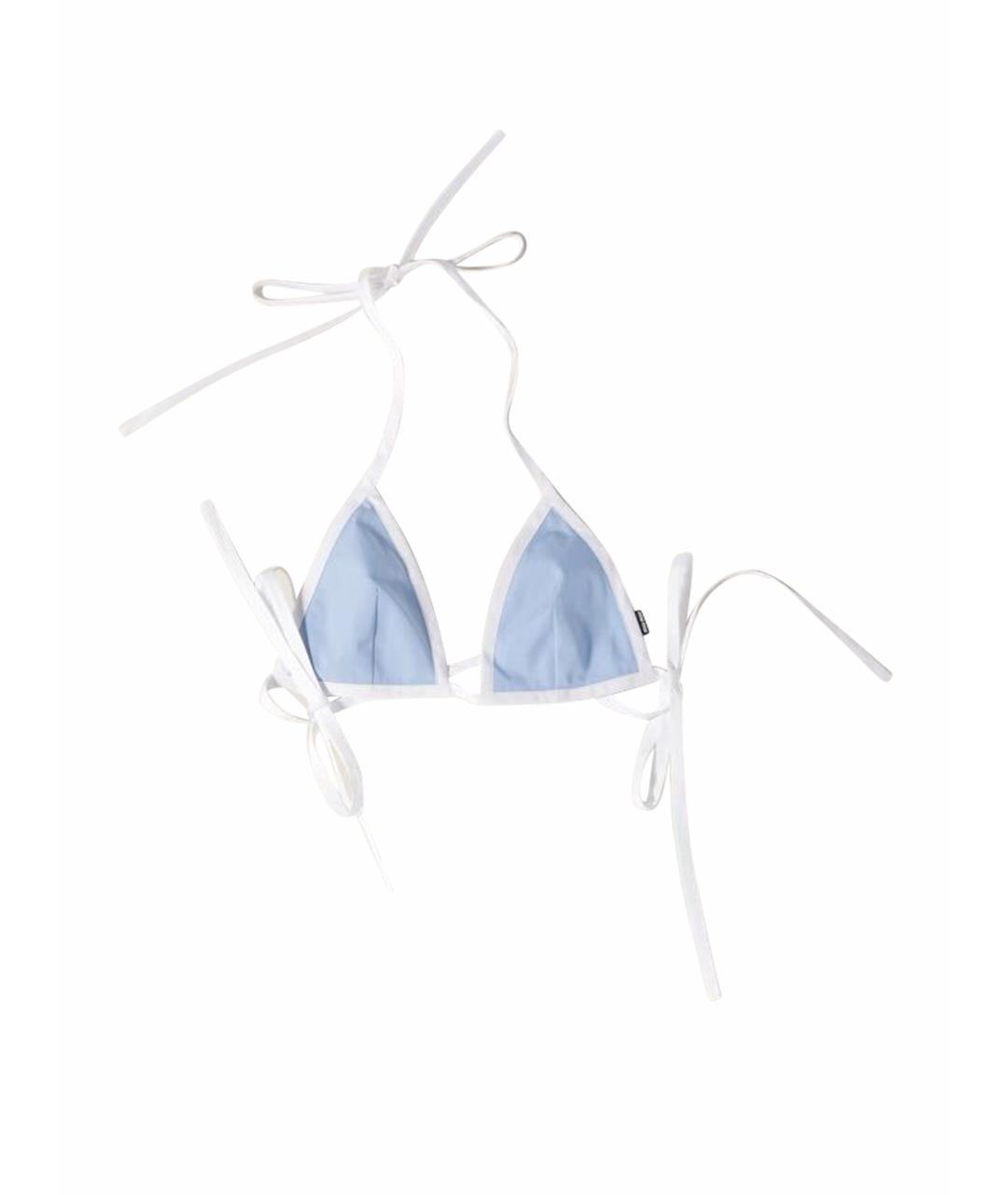 MIU MIU Голубой хлопковый купальник, фото 1