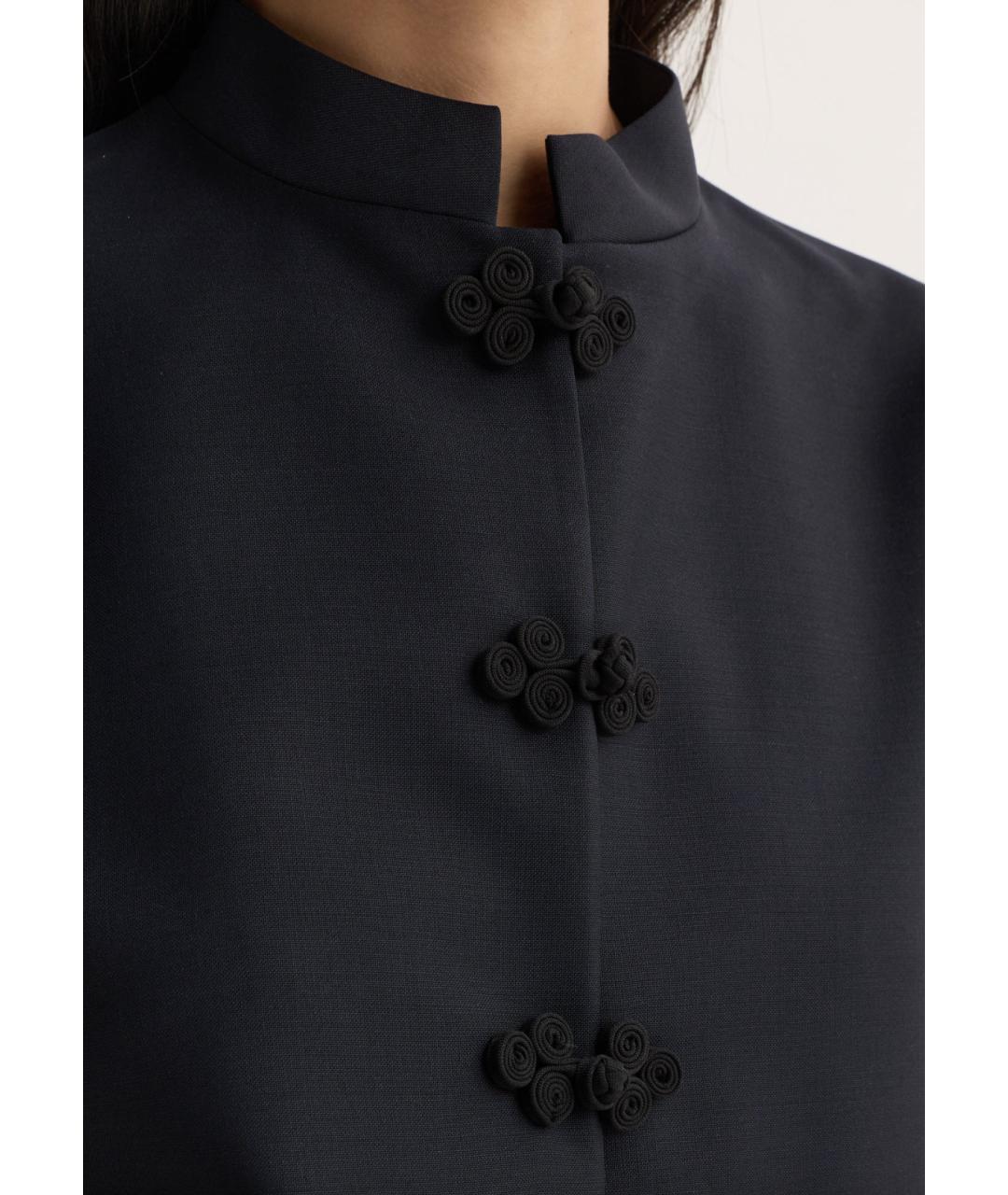 ROHE Темно-синий шерстяной жакет/пиджак, фото 3