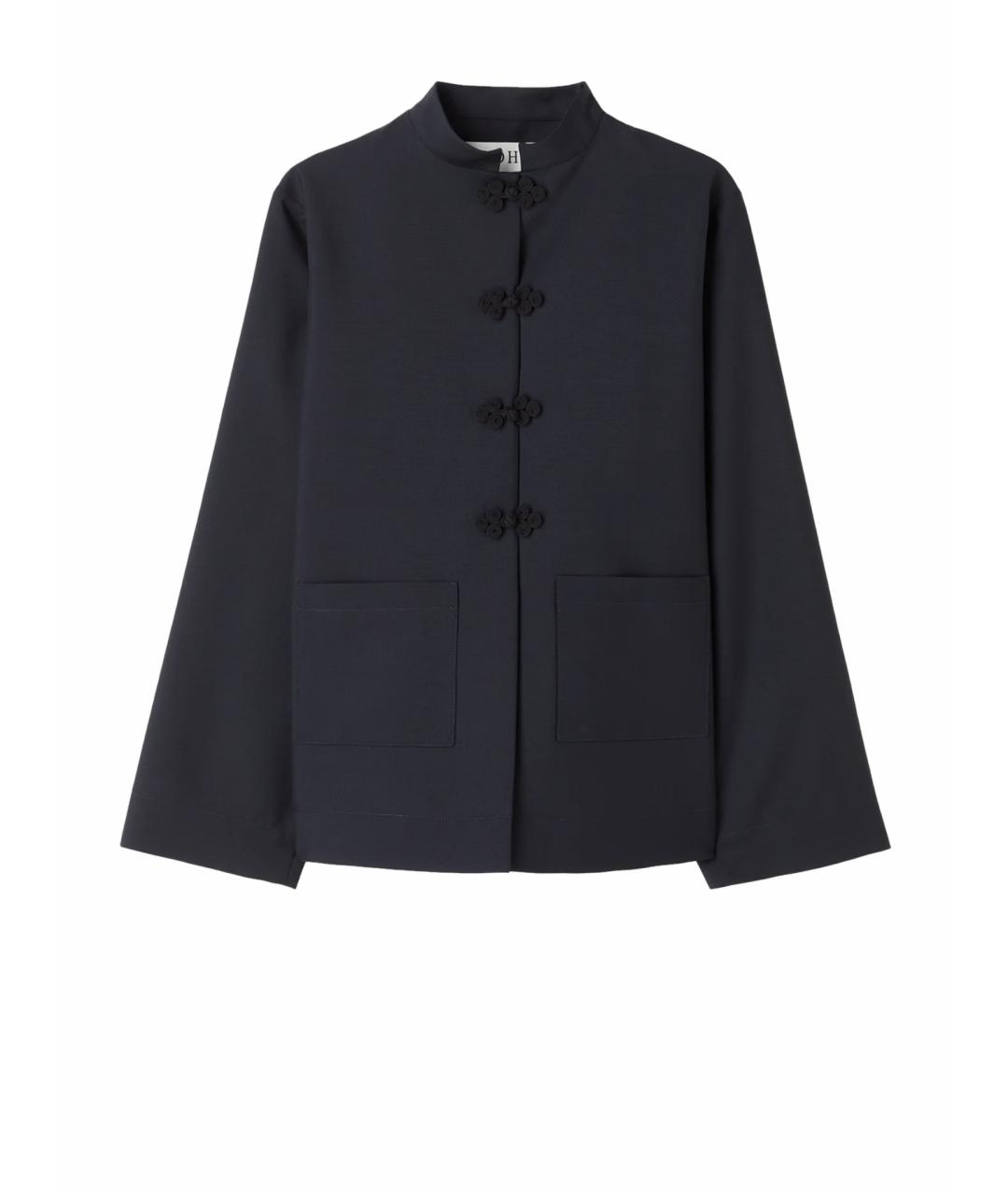 ROHE Темно-синий шерстяной жакет/пиджак, фото 1