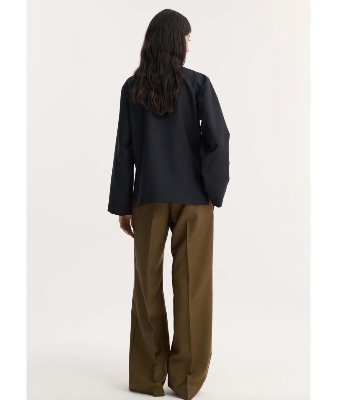 ROHE Темно-синий шерстяной жакет/пиджак, фото 2