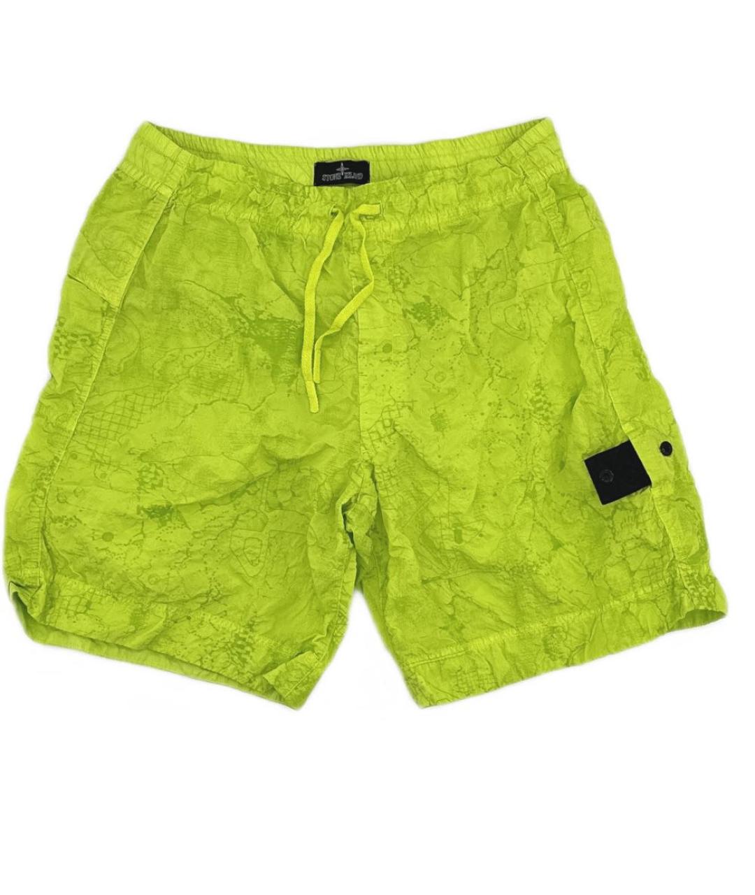 STONE ISLAND SHADOW PROJECT Салатовые шорты, фото 5