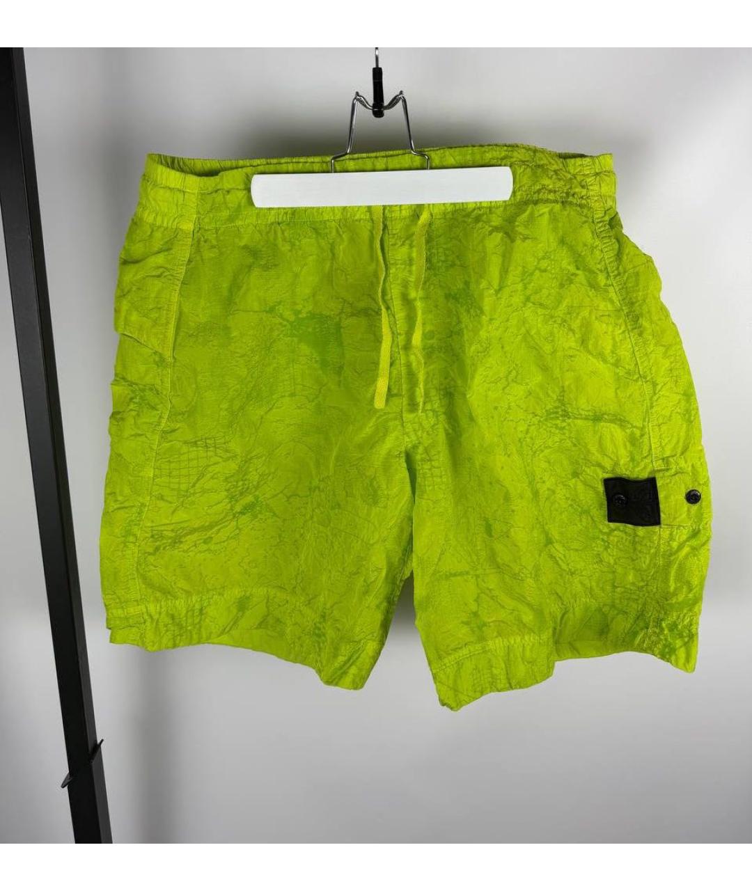 STONE ISLAND SHADOW PROJECT Салатовые шорты, фото 3