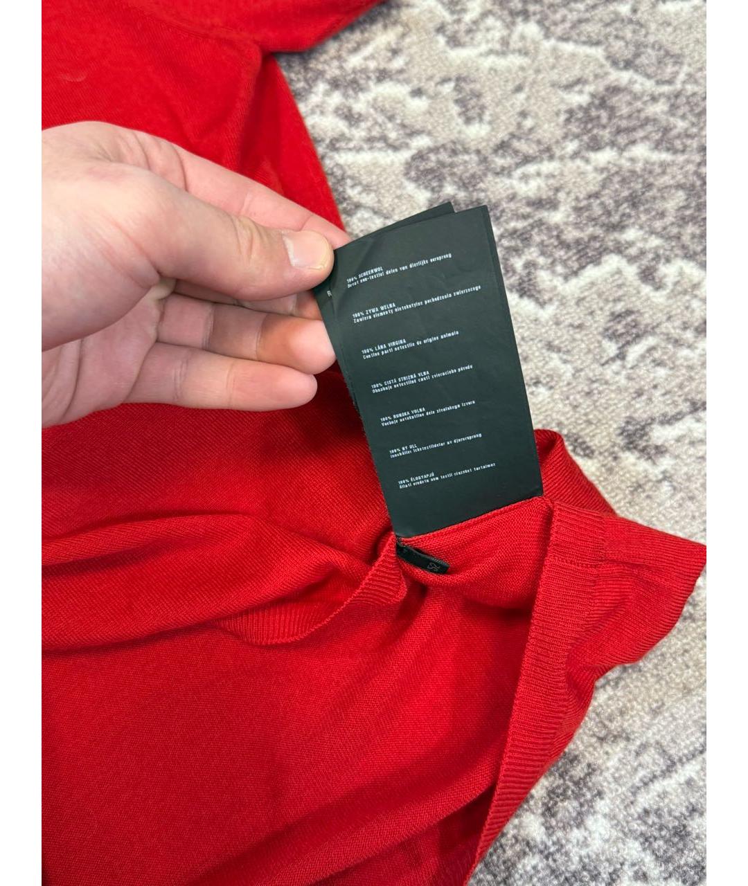 PRADA Красное поло с коротким рукавом, фото 8