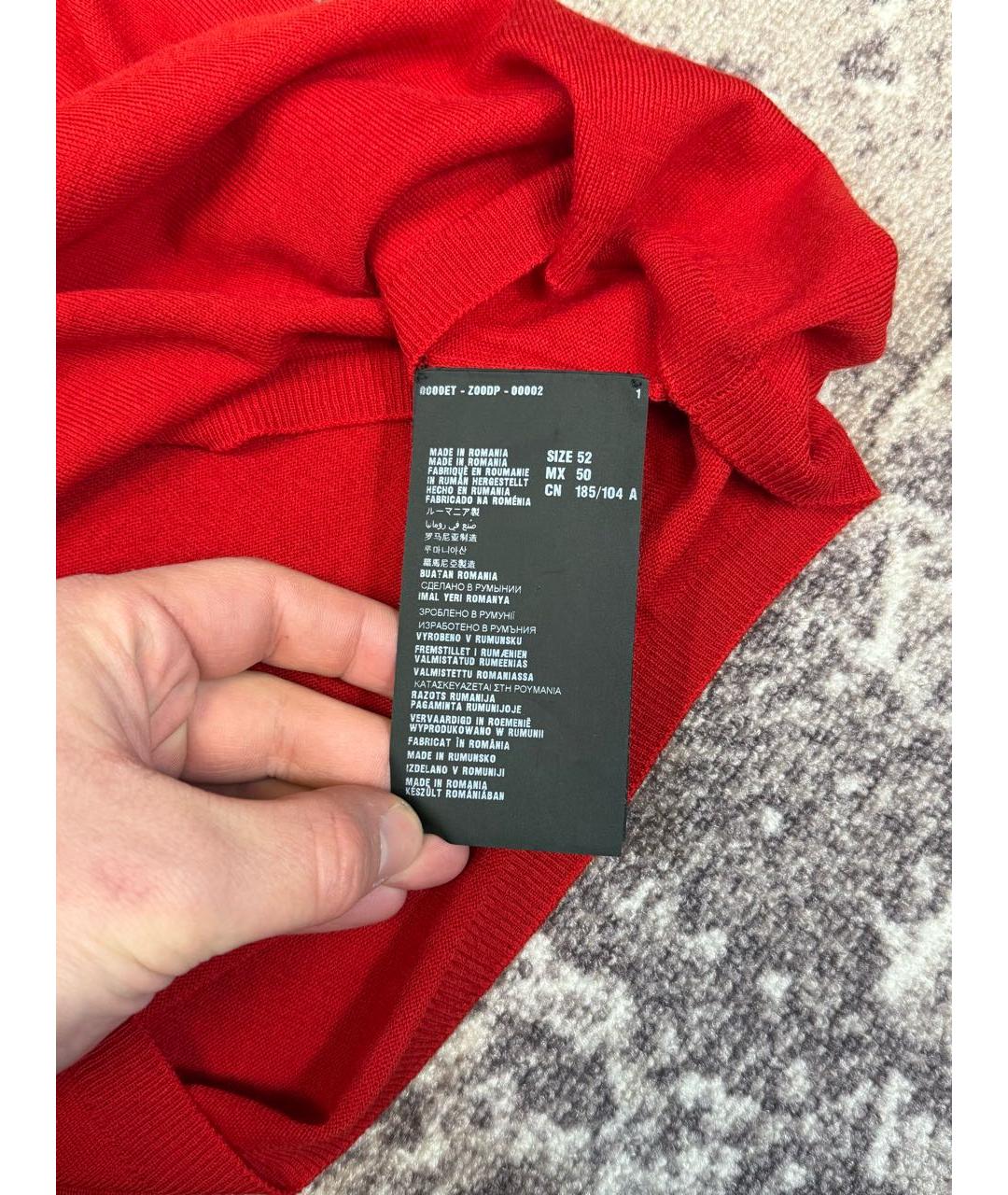 PRADA Красное поло с коротким рукавом, фото 6