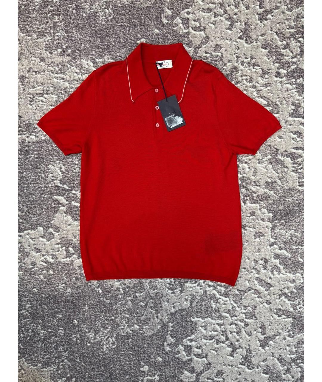 PRADA Красное поло с коротким рукавом, фото 9