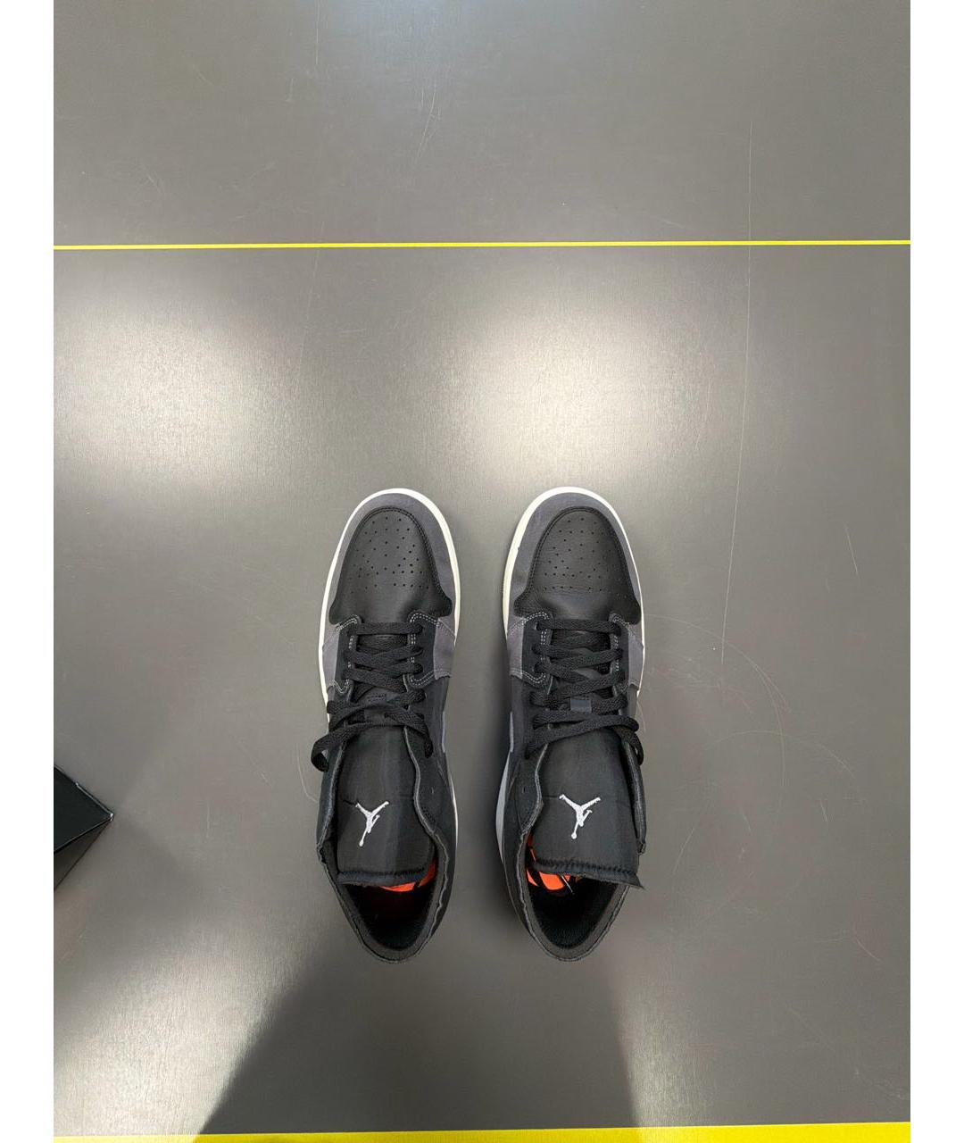 JORDAN Серые замшевые низкие кроссовки / кеды, фото 2