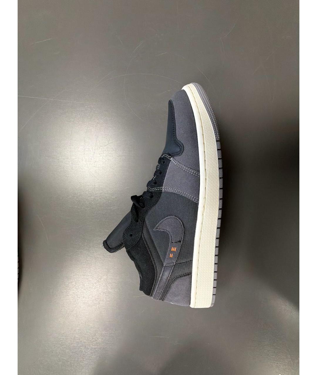 JORDAN Серые замшевые низкие кроссовки / кеды, фото 7