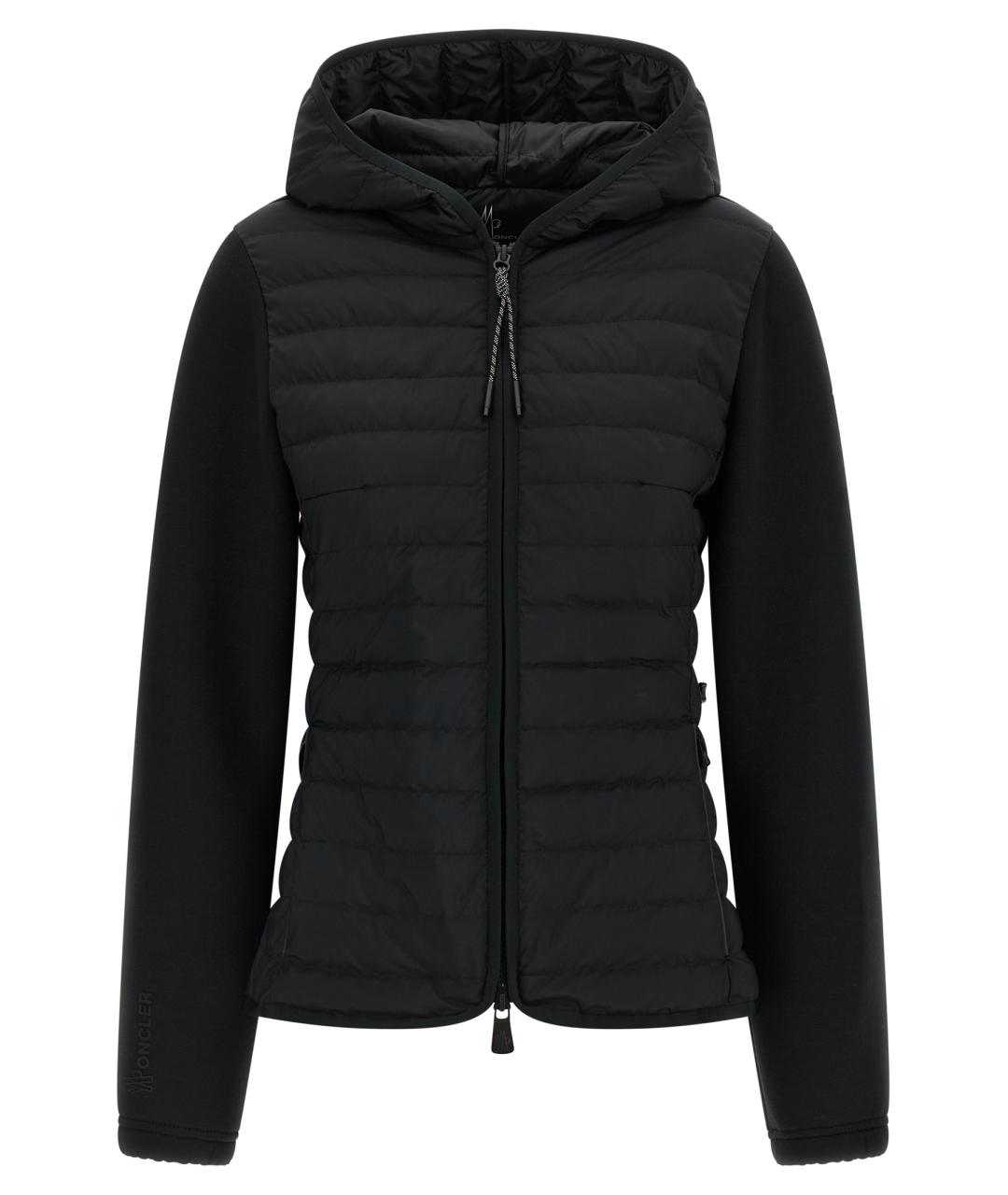 MONCLER GRENOBLE Черный полиамидовый пуховик, фото 1