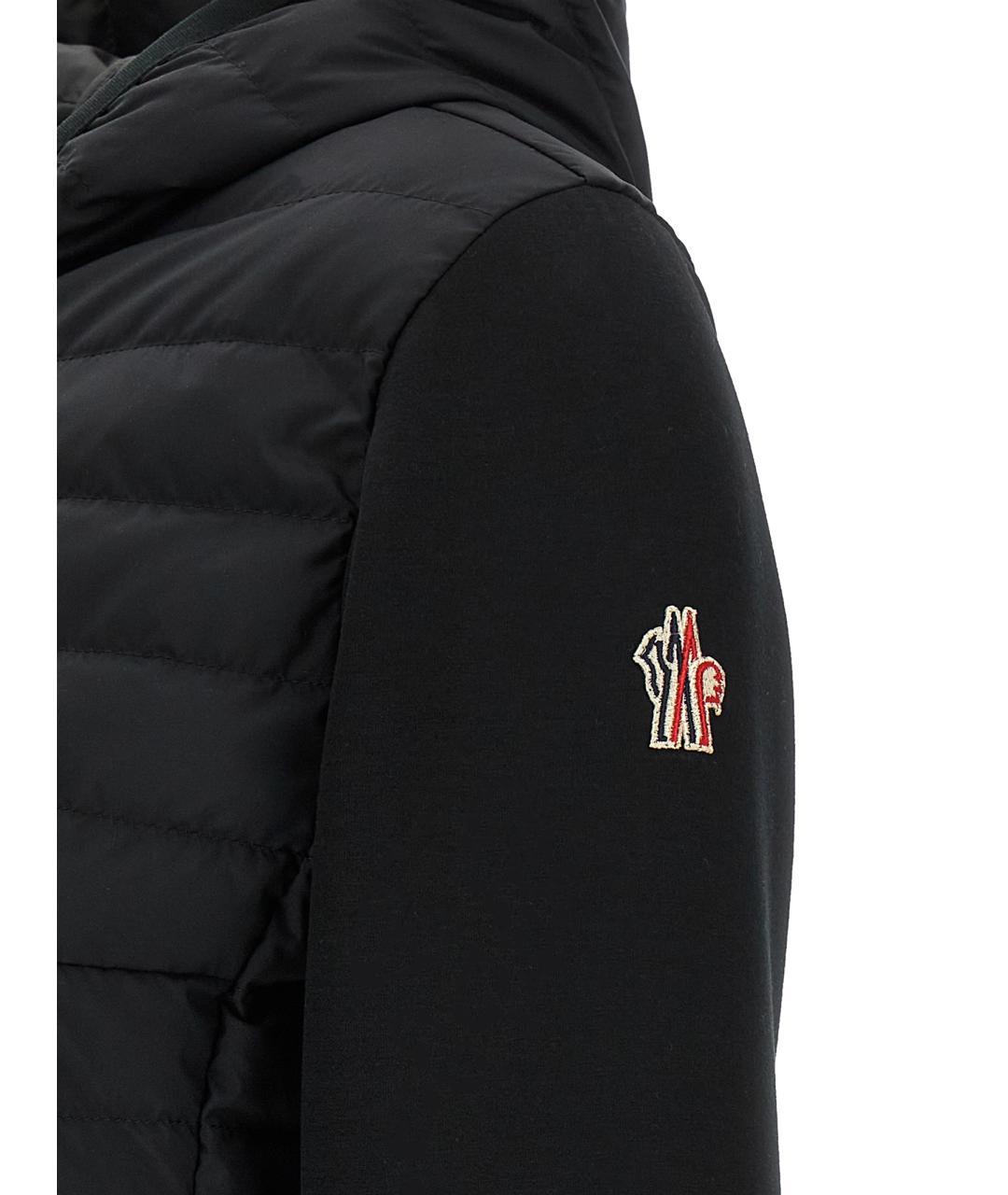 MONCLER GRENOBLE Черный полиамидовый пуховик, фото 5