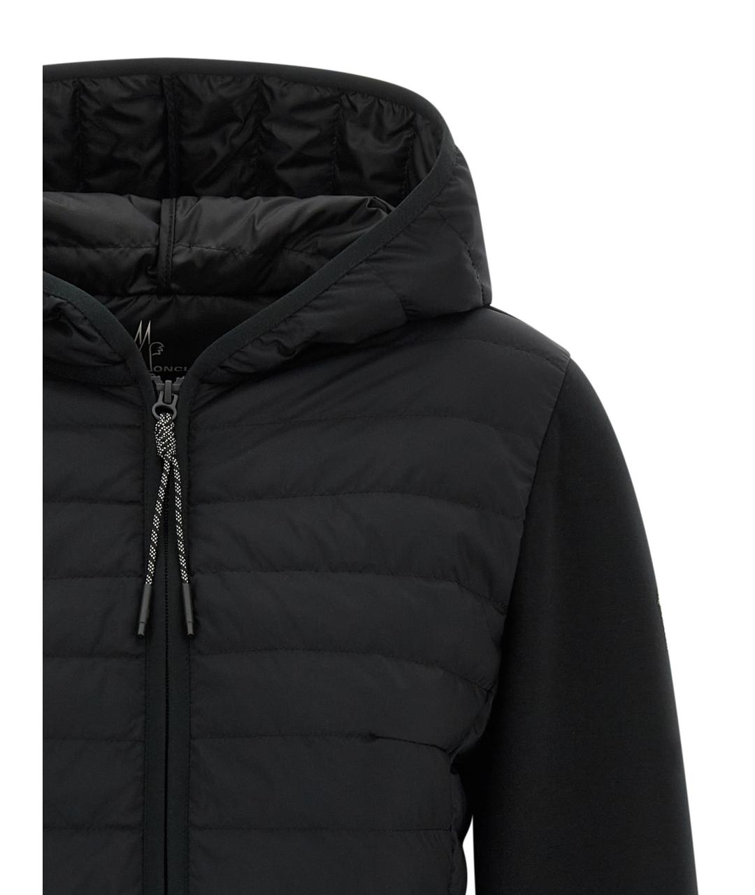 MONCLER GRENOBLE Черный полиамидовый пуховик, фото 3