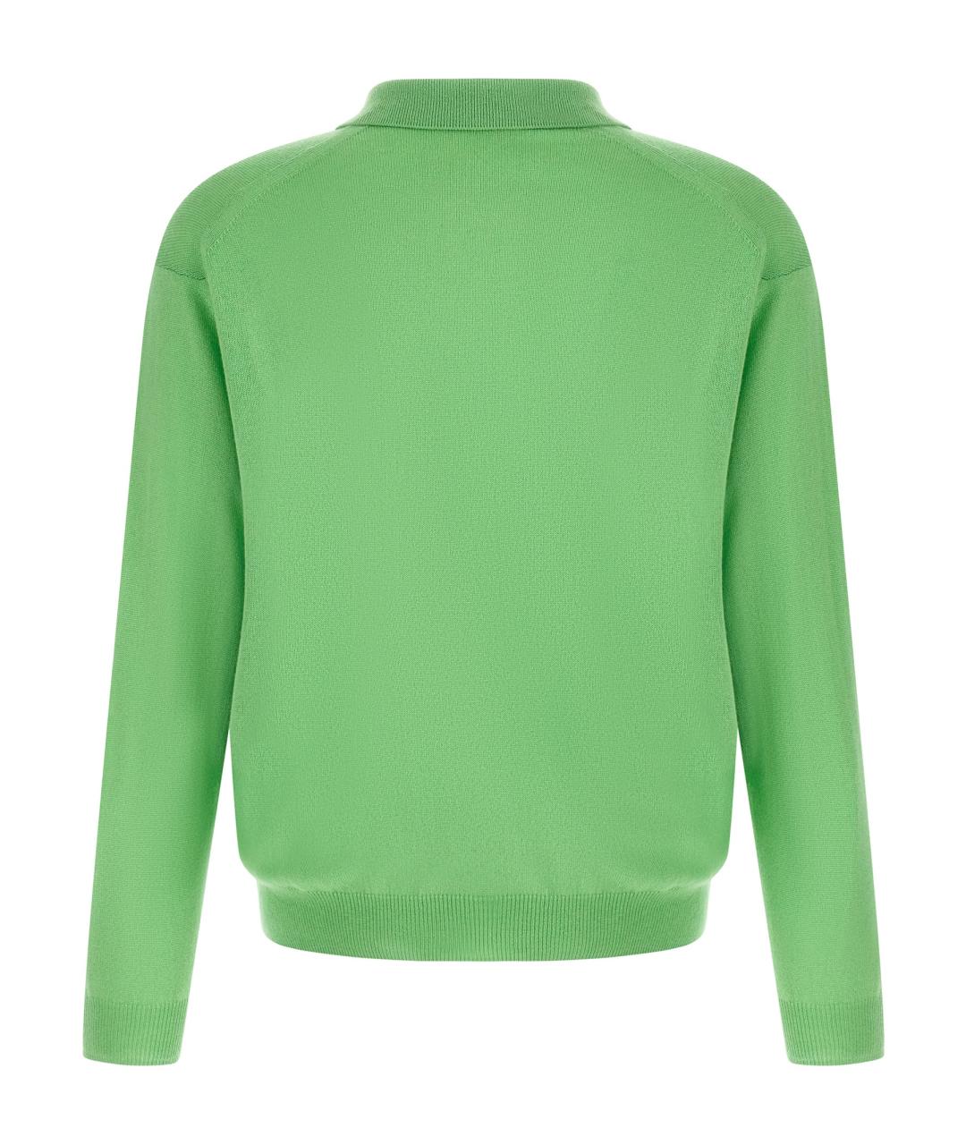 AURALEE Зеленый кашемировый джемпер / свитер, фото 2