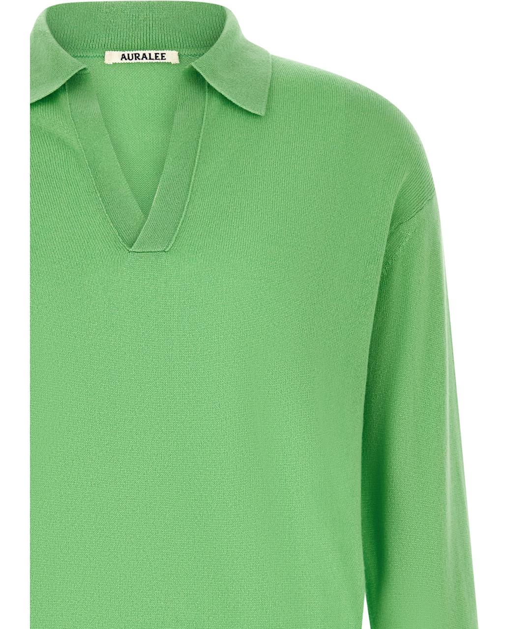 AURALEE Зеленый кашемировый джемпер / свитер, фото 3
