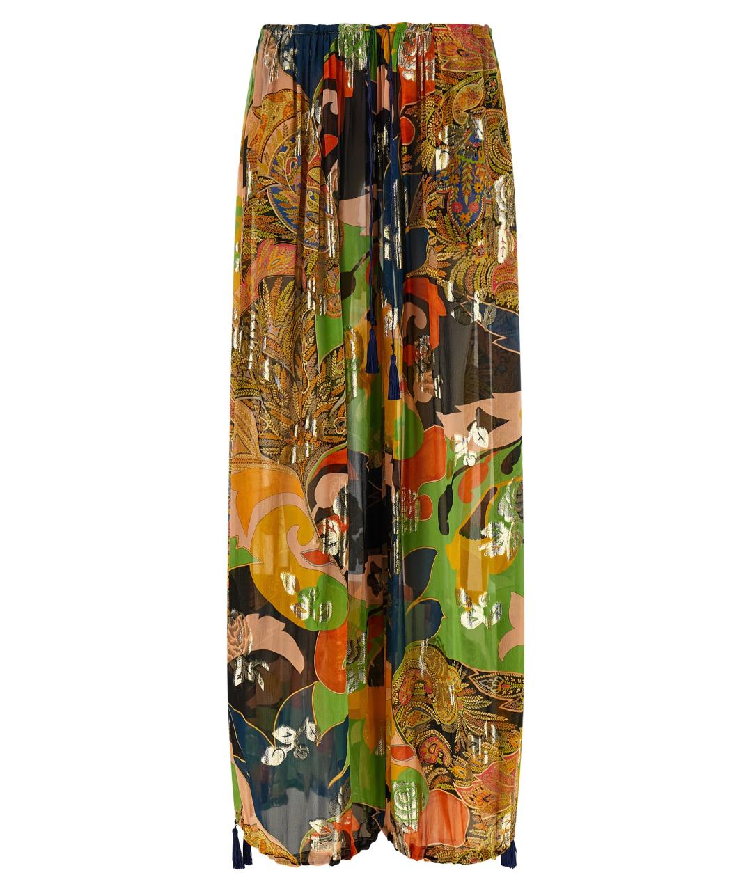 ETRO Мульти шелковые брюки широкие, фото 1