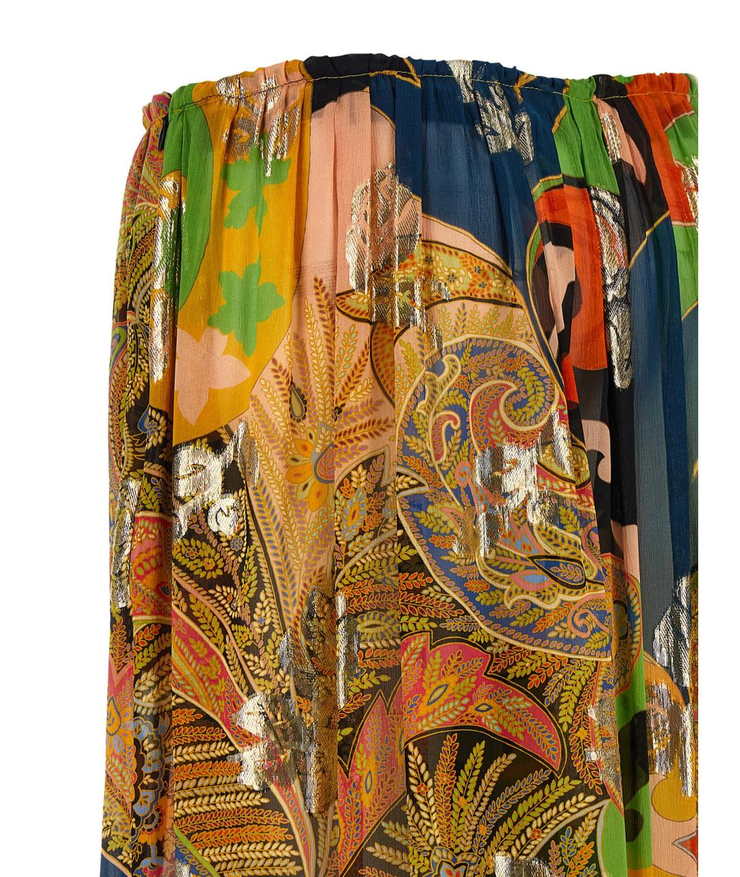 ETRO Мульти шелковые брюки широкие, фото 4