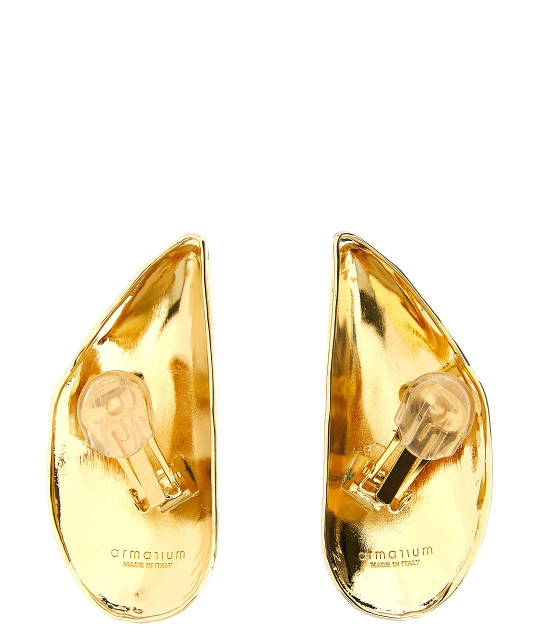 ARMARIUM Золотые металлические серьги, фото 2