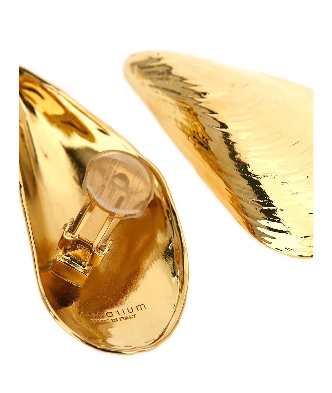 ARMARIUM Золотые металлические серьги, фото 3