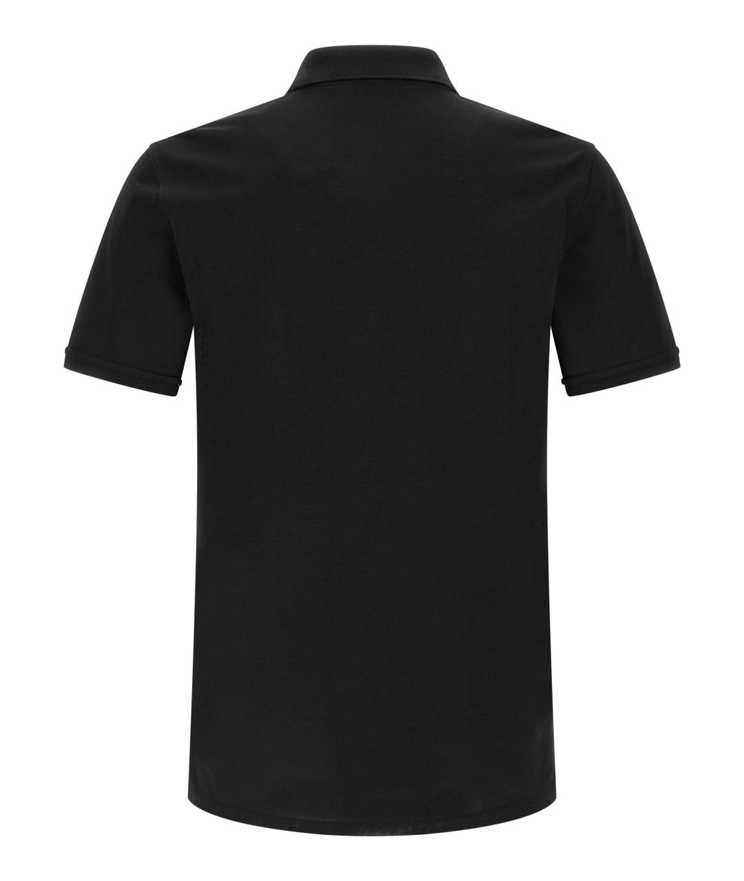GIVENCHY Черное хлопковое поло с коротким рукавом, фото 2