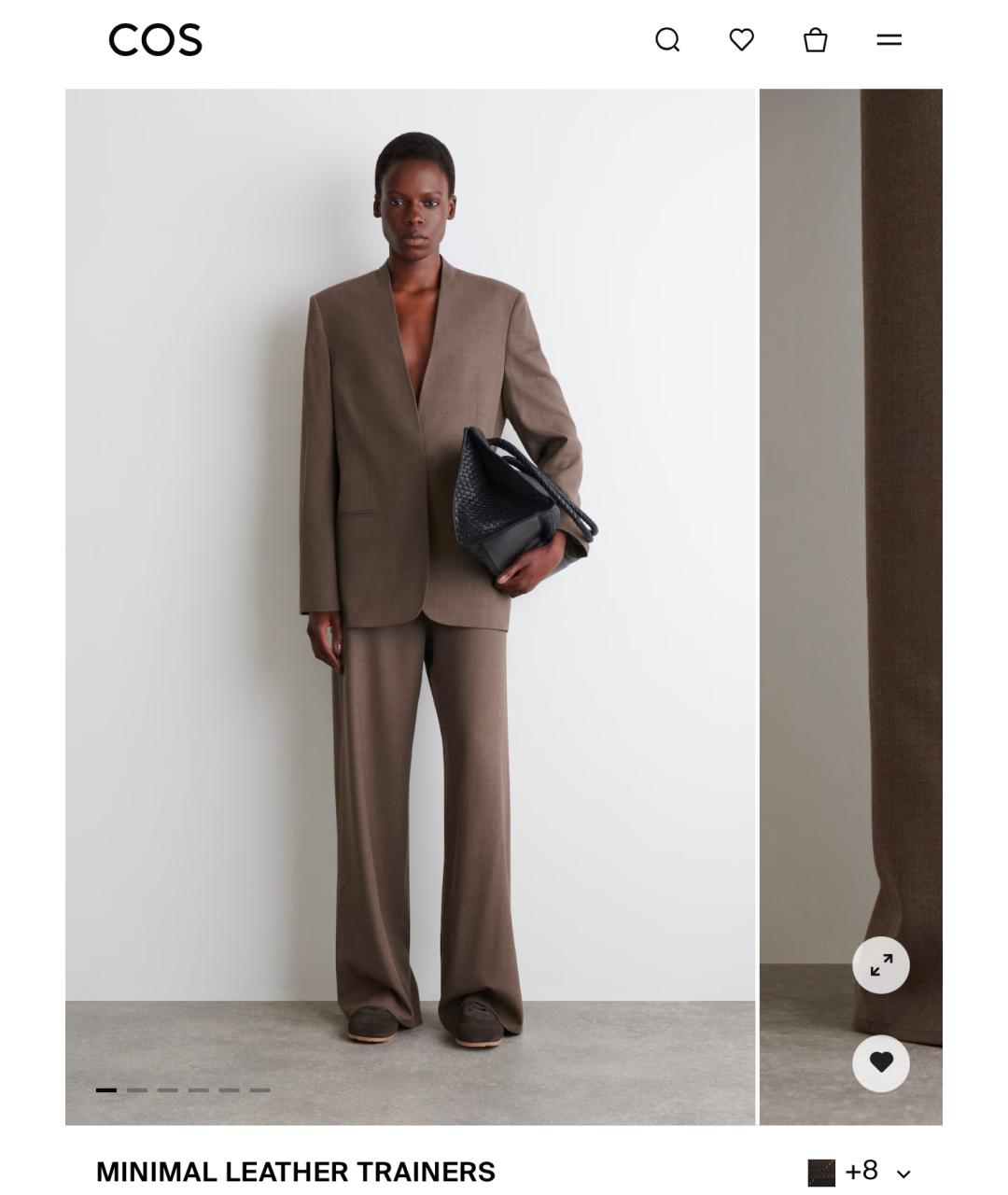 COS Коричневые замшевые кеды, фото 6