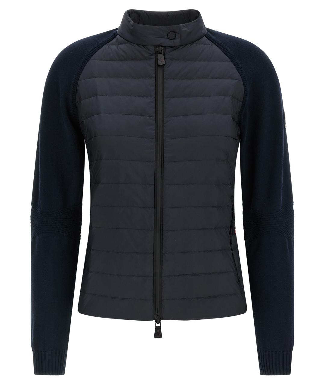 MONCLER GRENOBLE Темно-синий полиамидовый кардиган, фото 1