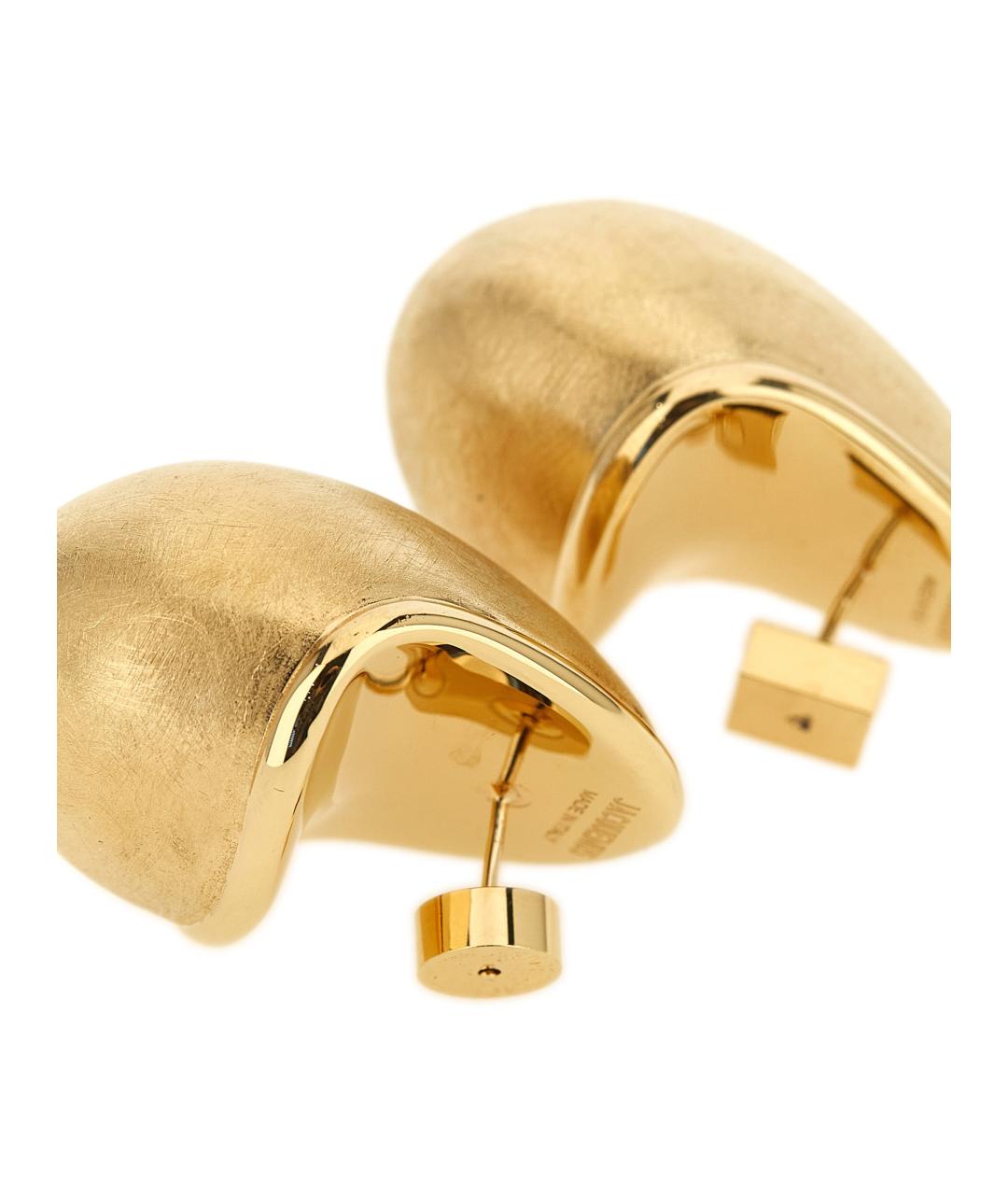 JACQUEMUS Золотые металлические серьги, фото 2