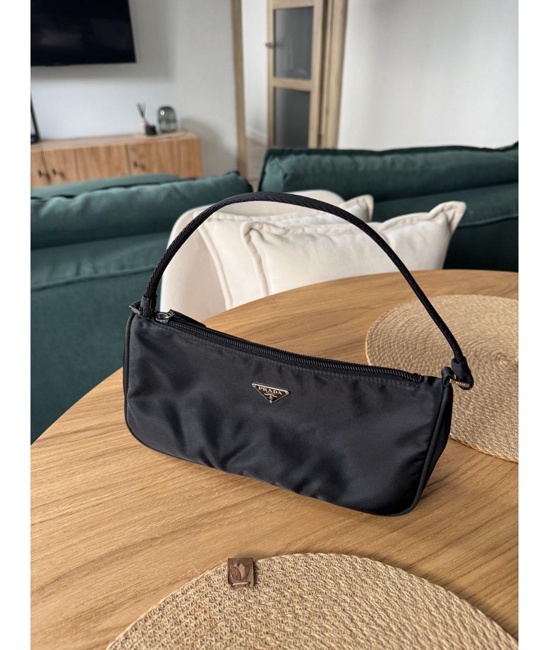 PRADA Черная сумка с короткими ручками, фото 8