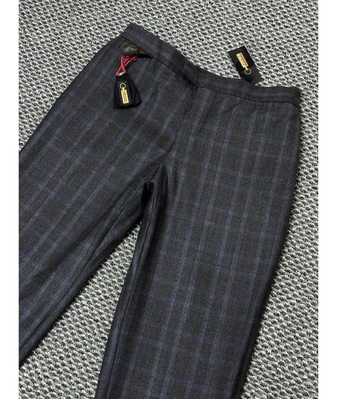 ZILLI Мульти шерстяные повседневные брюки, фото 5