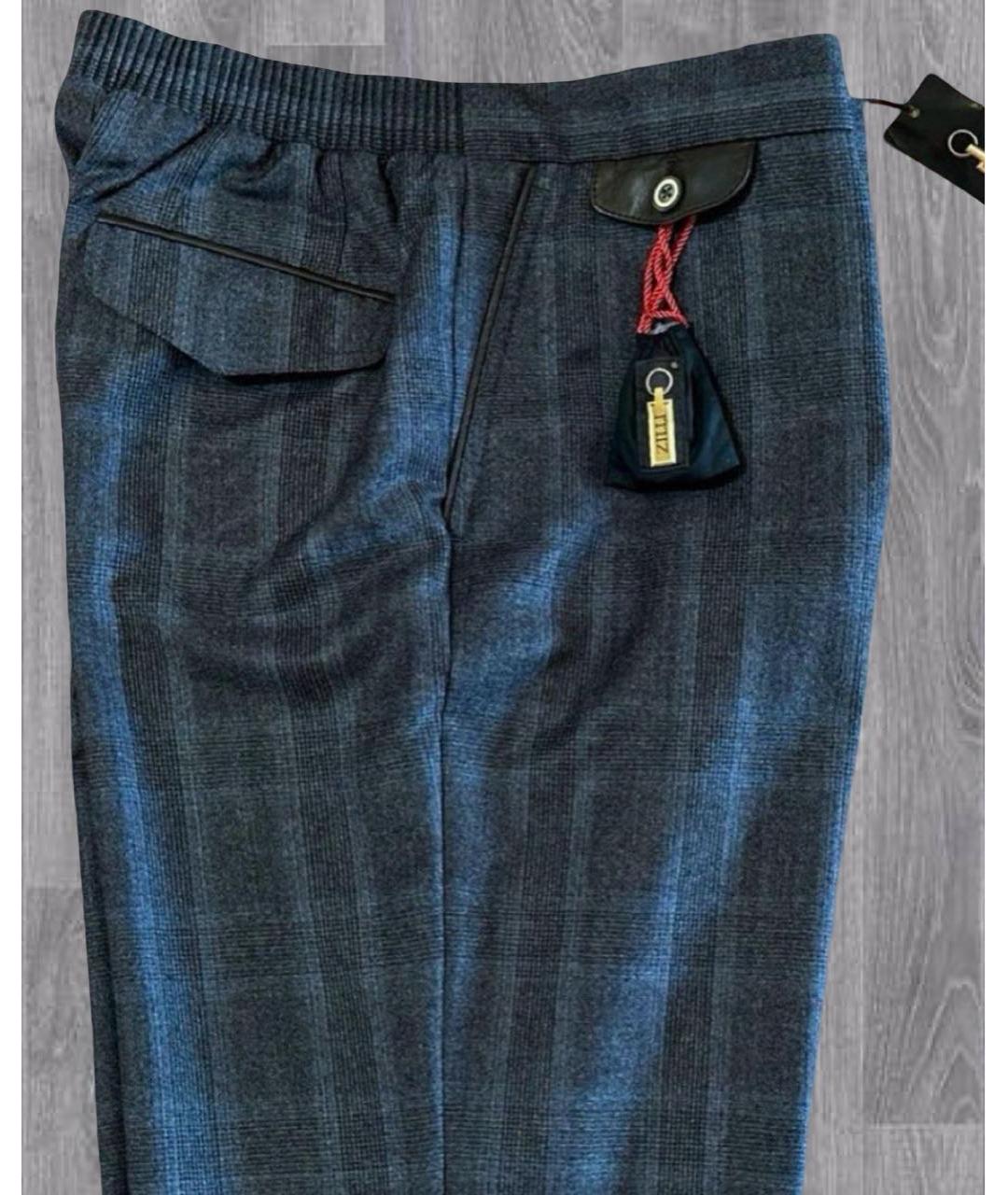 ZILLI Мульти шерстяные повседневные брюки, фото 4