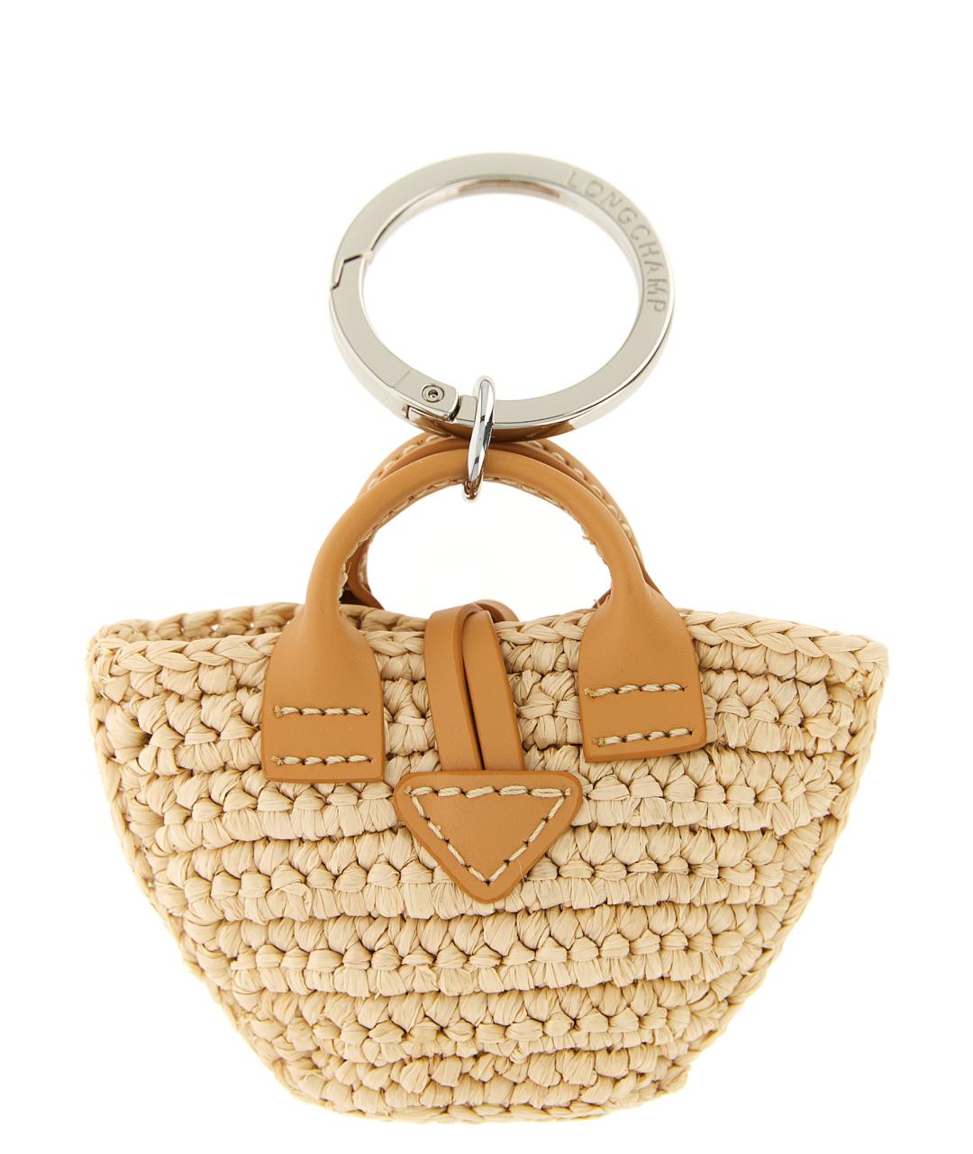 LONGCHAMP Бежевый брелок, фото 2