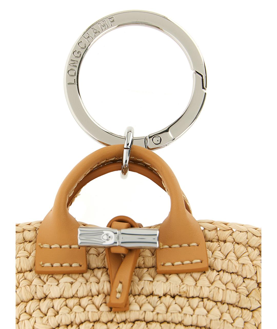 LONGCHAMP Бежевый брелок, фото 3