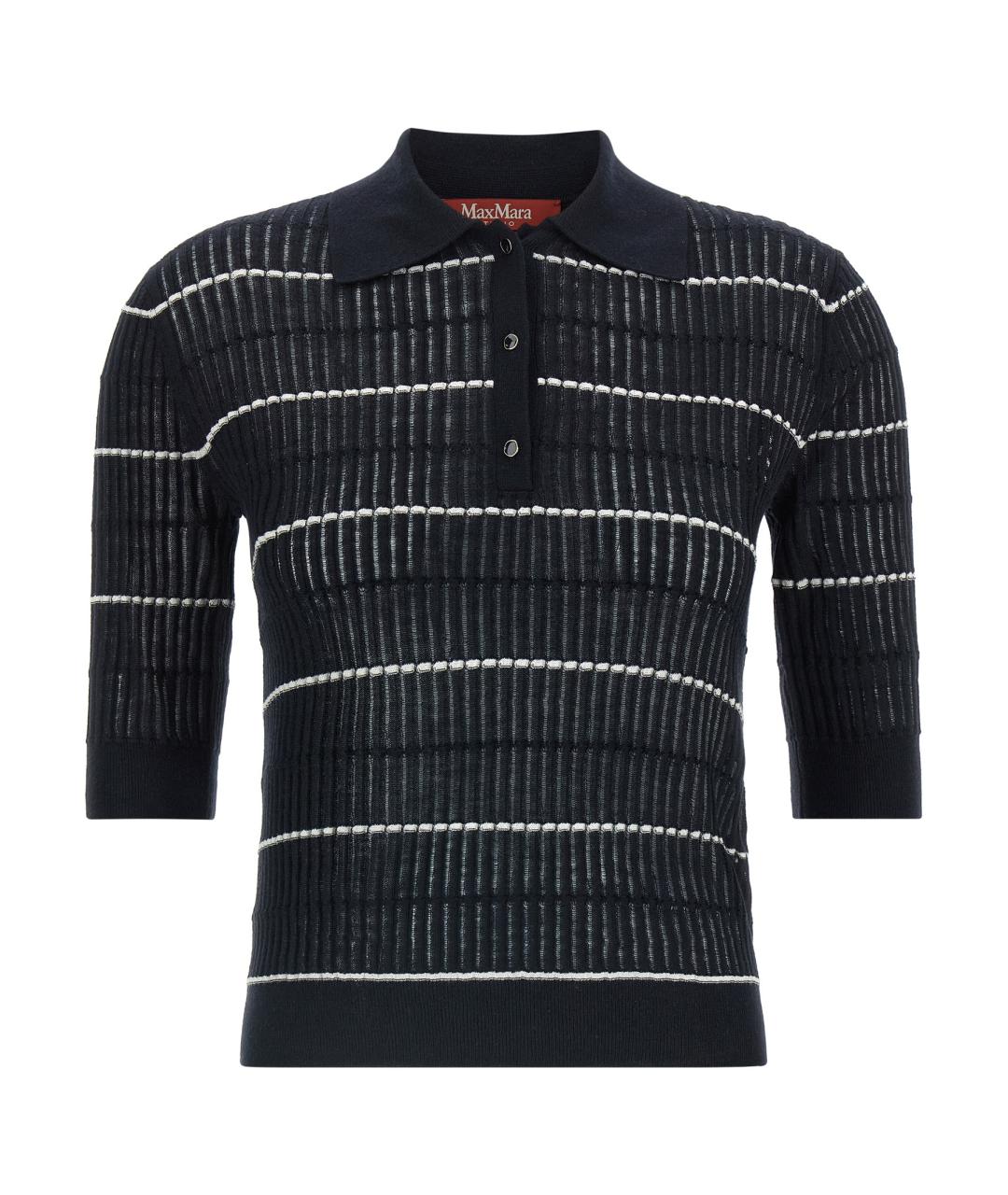 MAX MARA STUDIO Темно-синий шерстяной джемпер / свитер, фото 1
