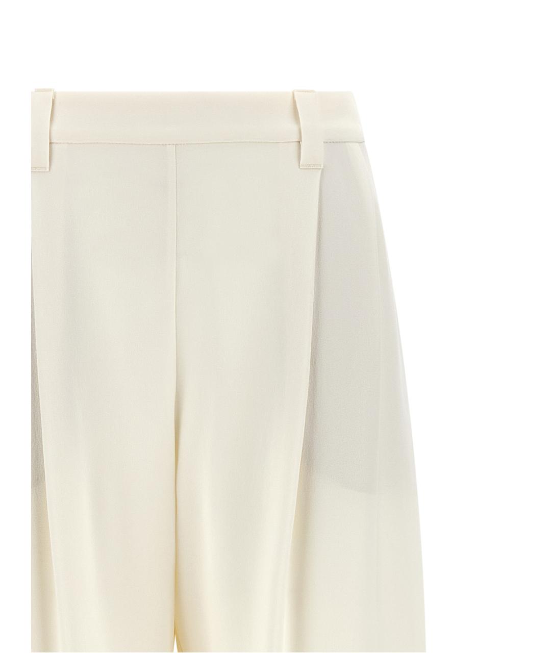 BRUNELLO CUCINELLI Бежевые льняные прямые брюки, фото 3