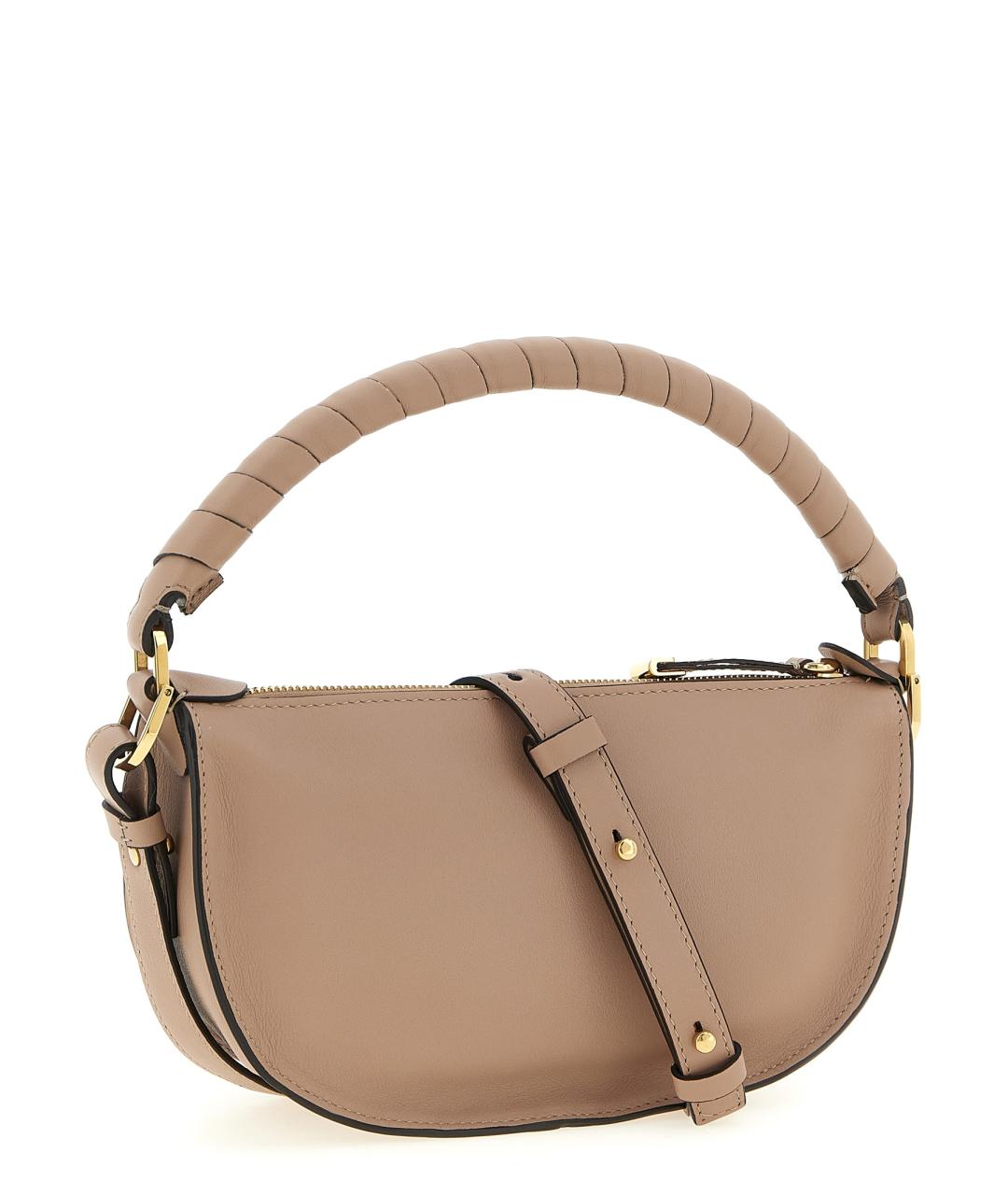 CHLOE Бежевая кожаная сумка через плечо, фото 2