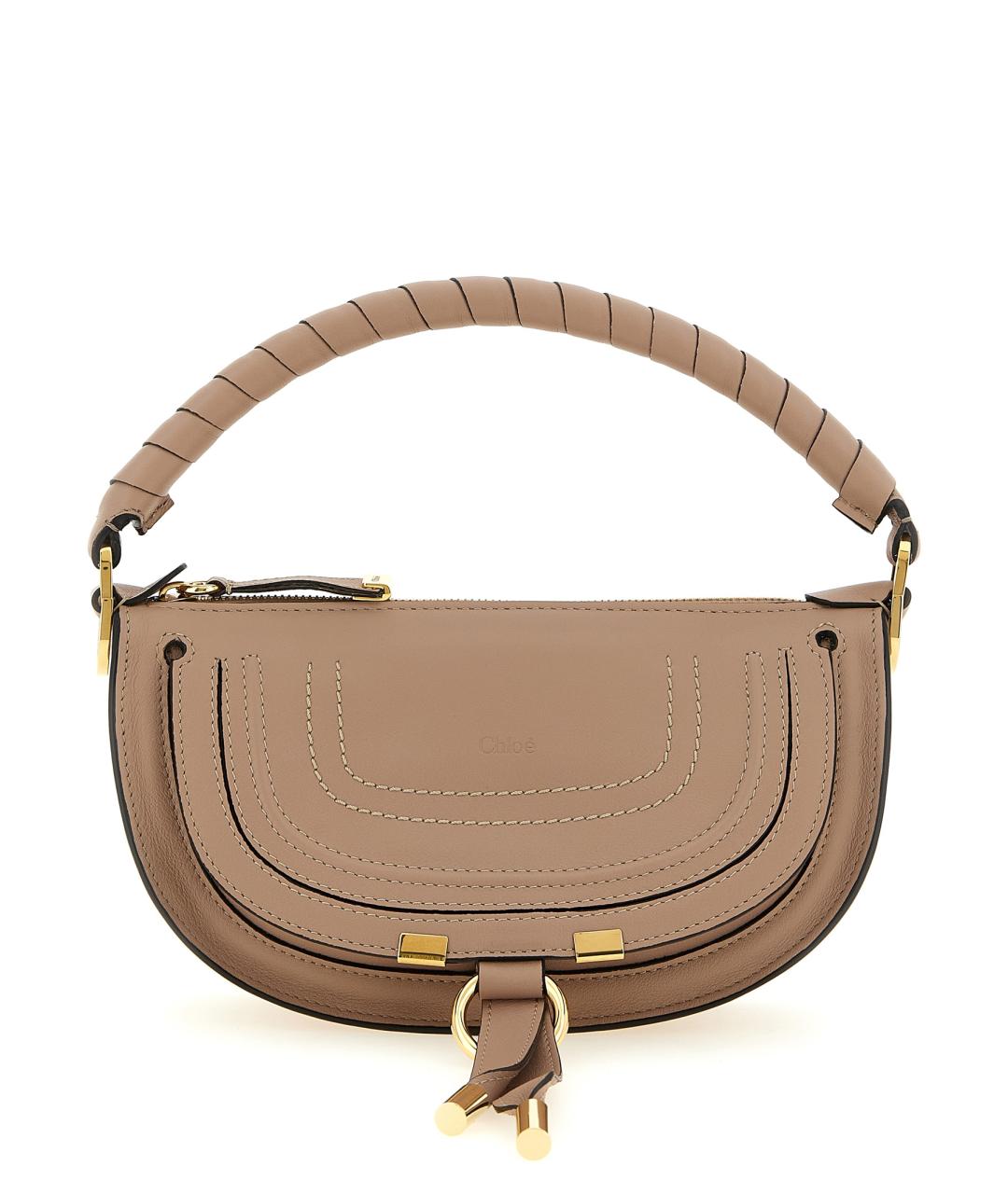 CHLOE Бежевая кожаная сумка через плечо, фото 1