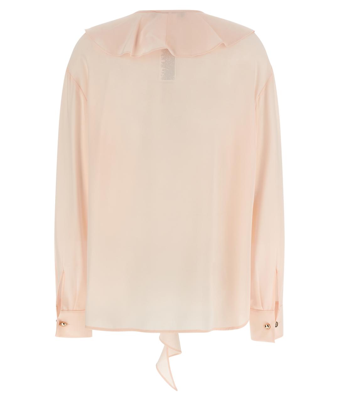 MAX MARA STUDIO Розовая шелковая блузы, фото 2