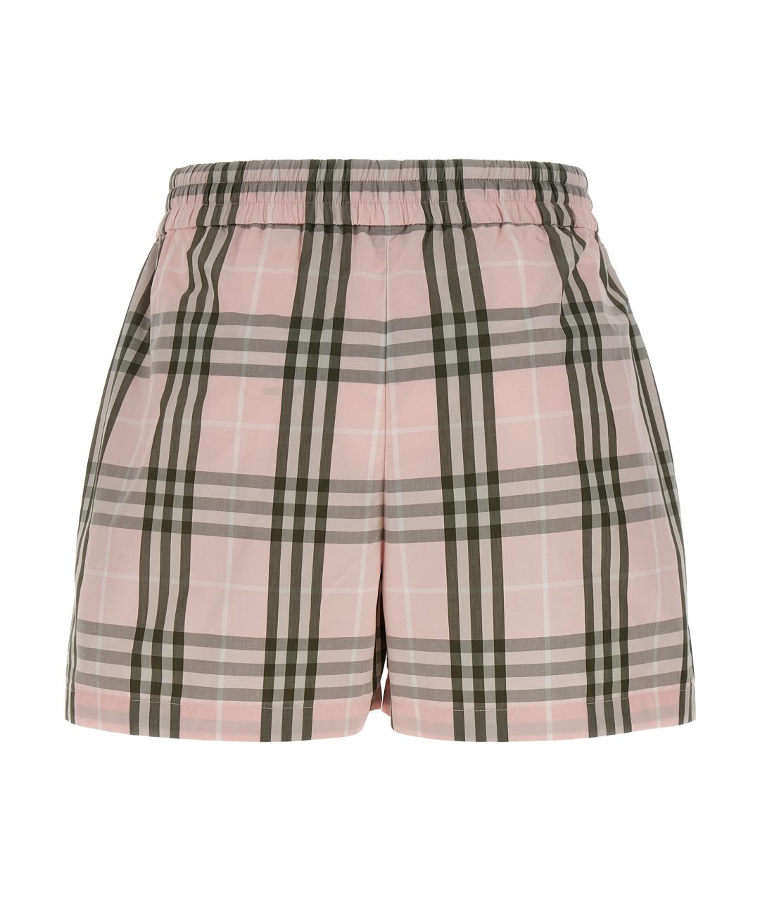 BURBERRY Розовые хлопковые шорты, фото 2