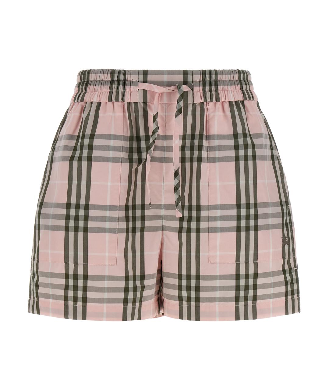 BURBERRY Розовые хлопковые шорты, фото 1