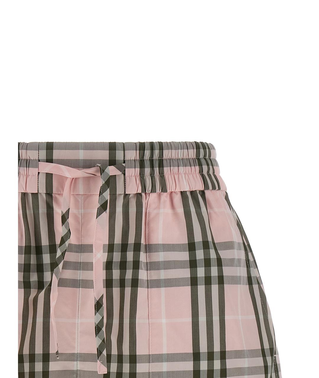 BURBERRY Розовые хлопковые шорты, фото 3