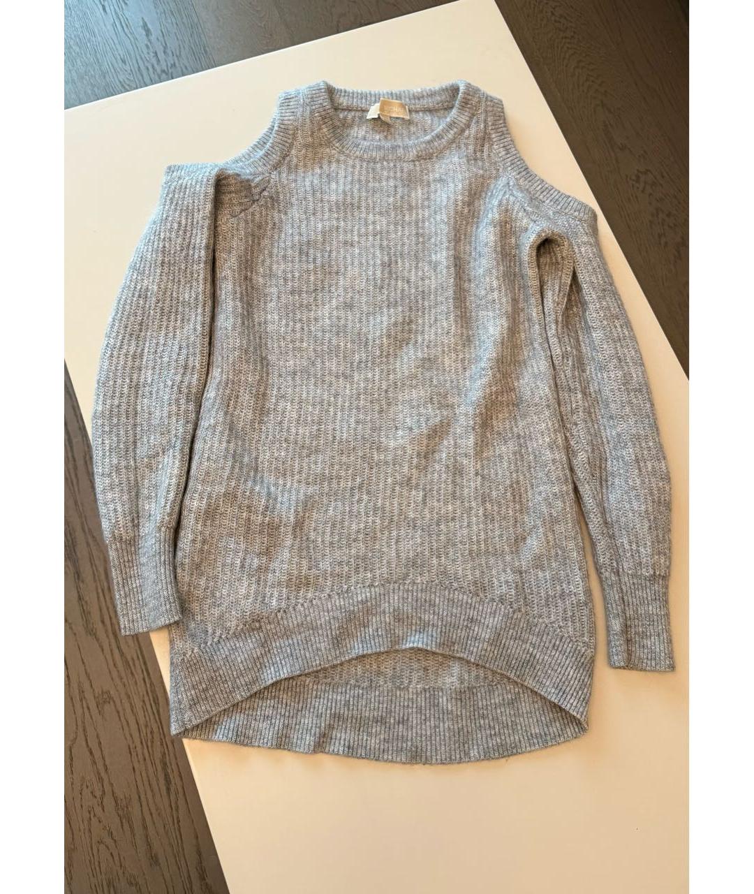 MICHAEL KORS Серый шерстяной джемпер / свитер, фото 2