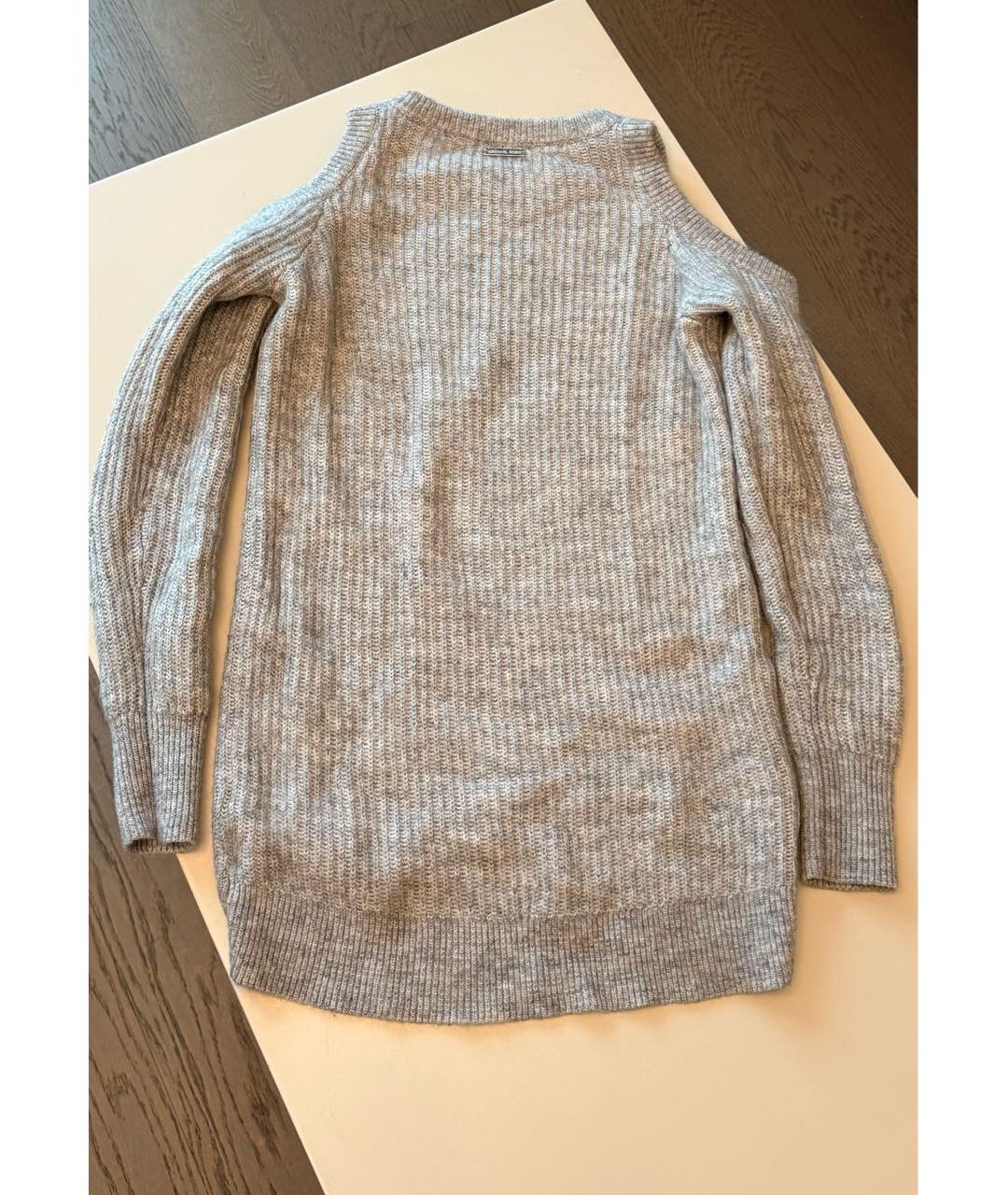 MICHAEL KORS Серый шерстяной джемпер / свитер, фото 4