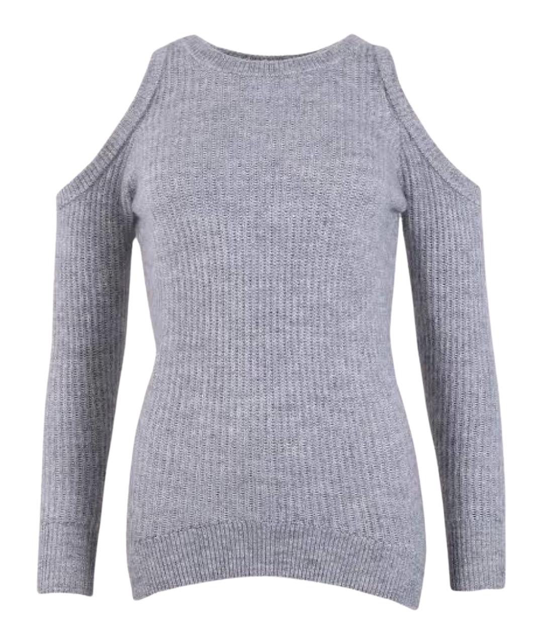 MICHAEL KORS Серый шерстяной джемпер / свитер, фото 1