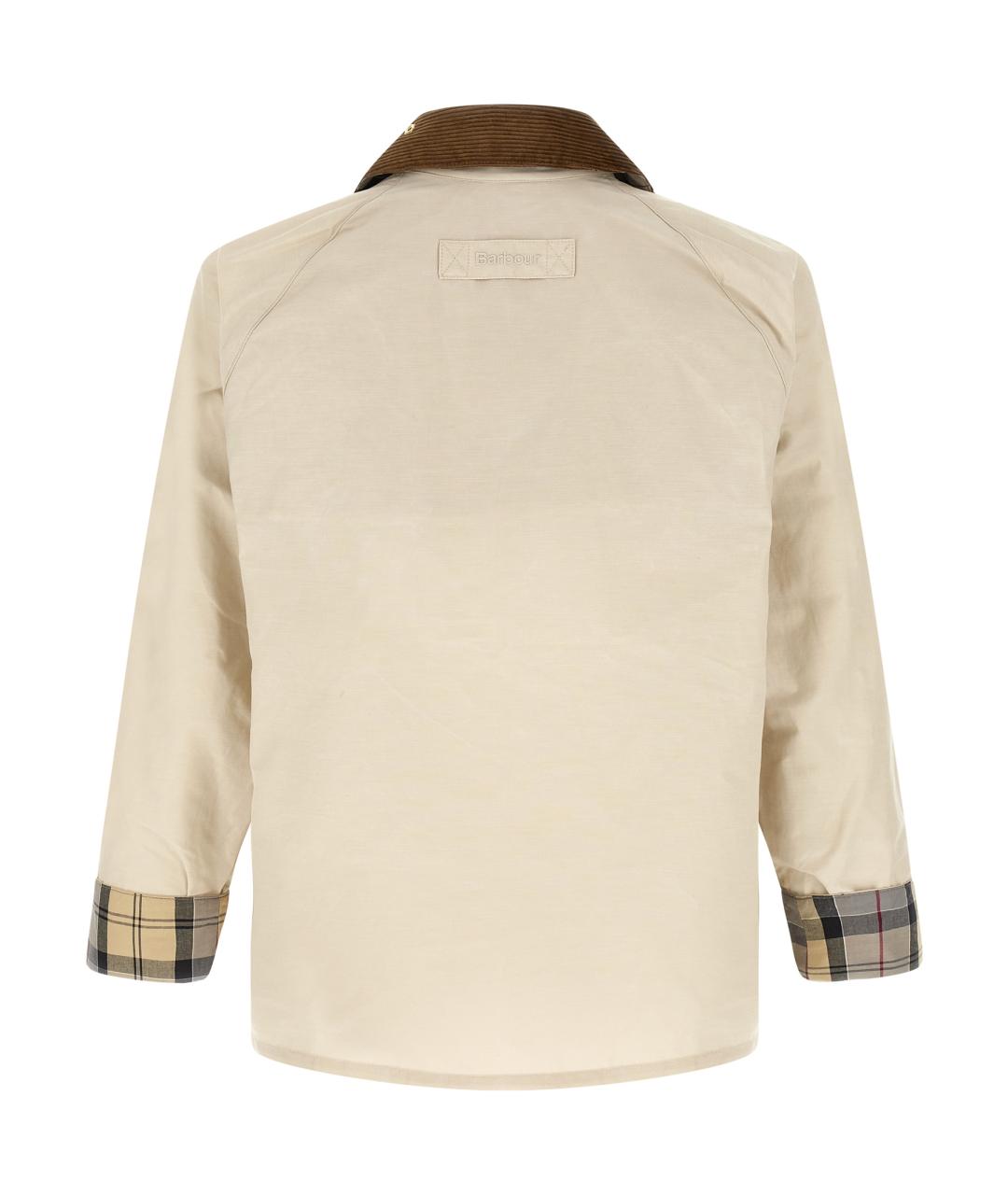 BARBOUR Бежевая хлопковая куртка, фото 3