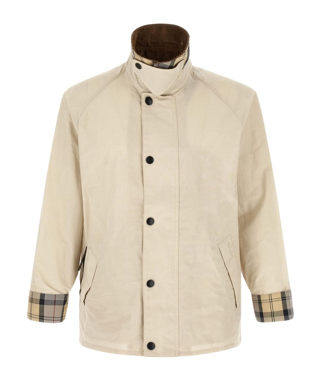 BARBOUR Бежевая хлопковая куртка, фото 2