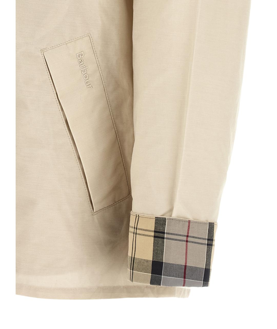 BARBOUR Бежевая хлопковая куртка, фото 5