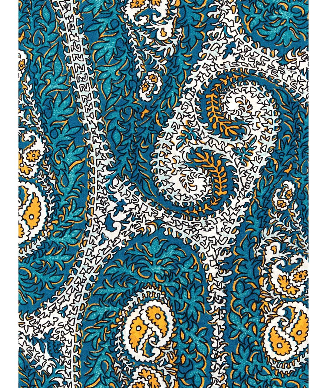 ETRO Синий шелковый платок, фото 3