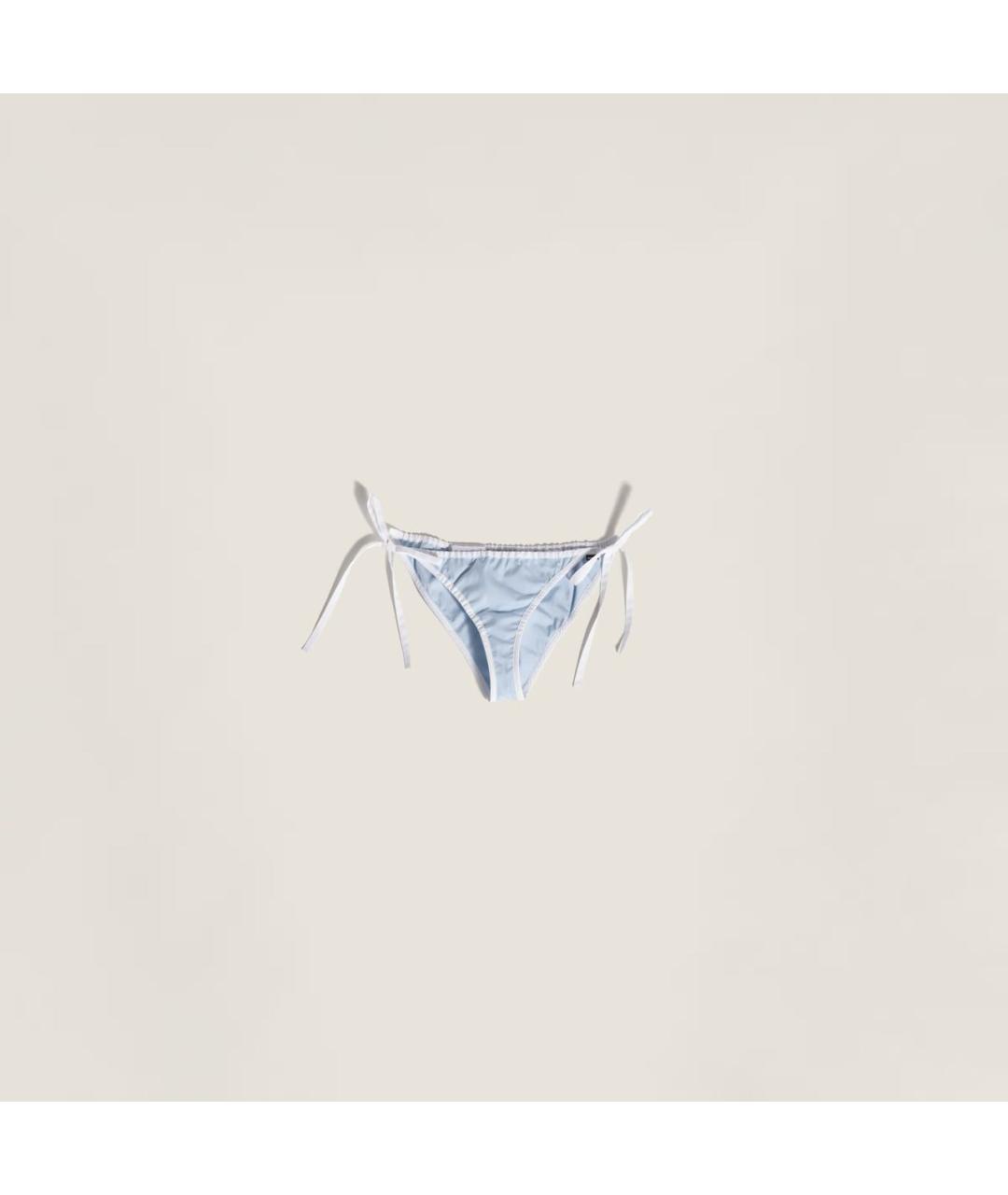 MIU MIU Голубой хлопковый купальник, фото 5