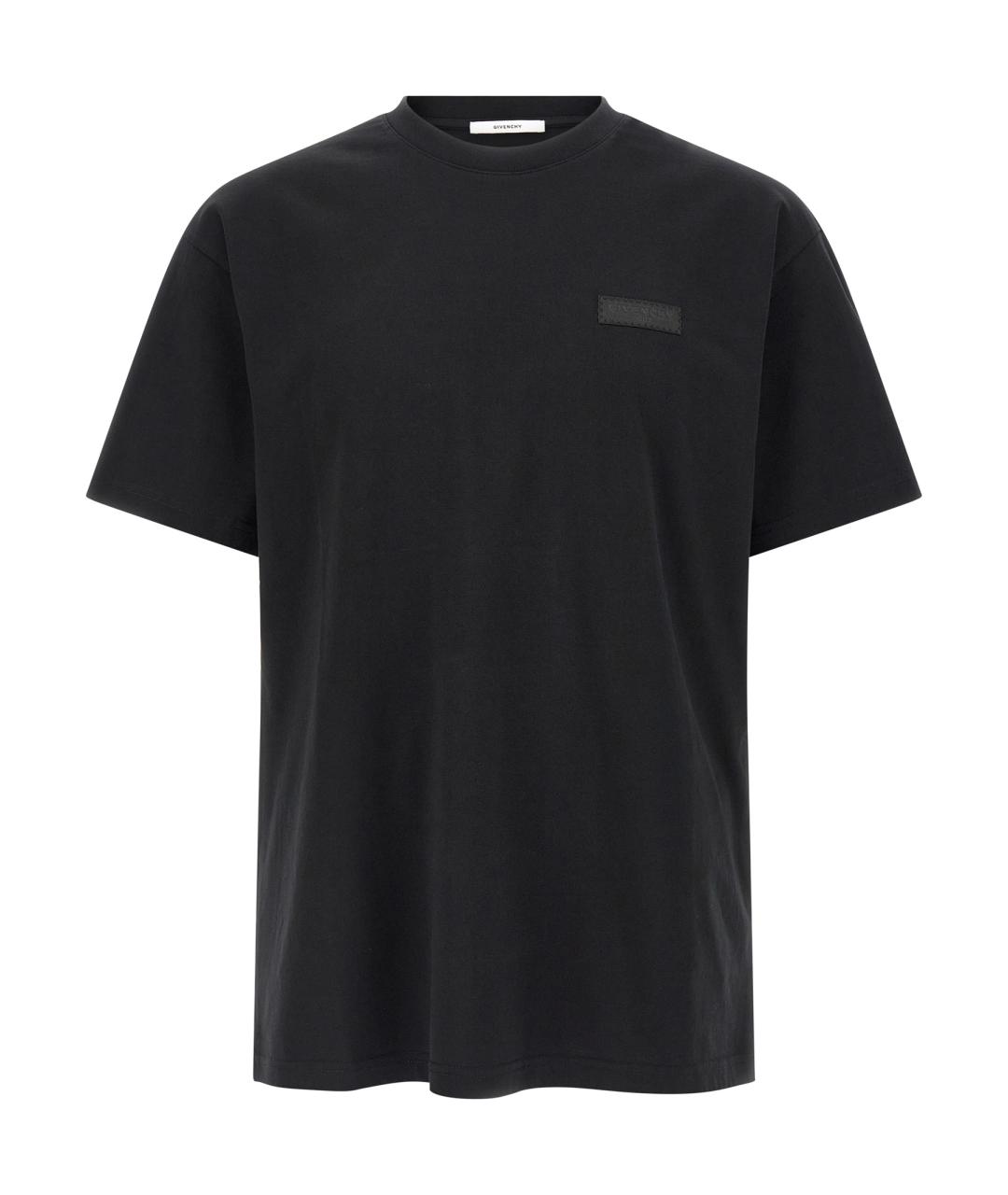 GIVENCHY Черная хлопковая футболка, фото 1