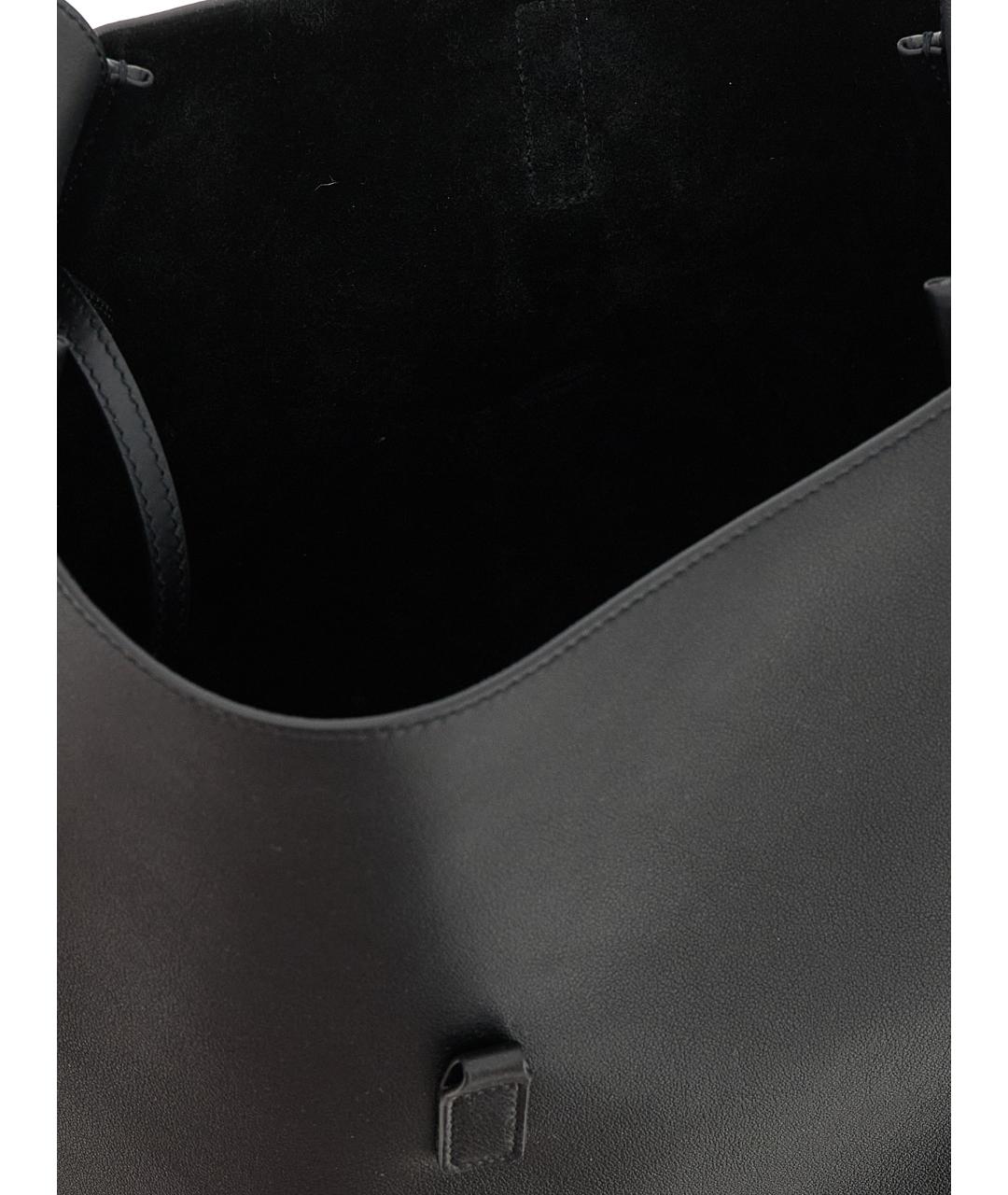 SAINT LAURENT Черная кожаная сумка через плечо, фото 4