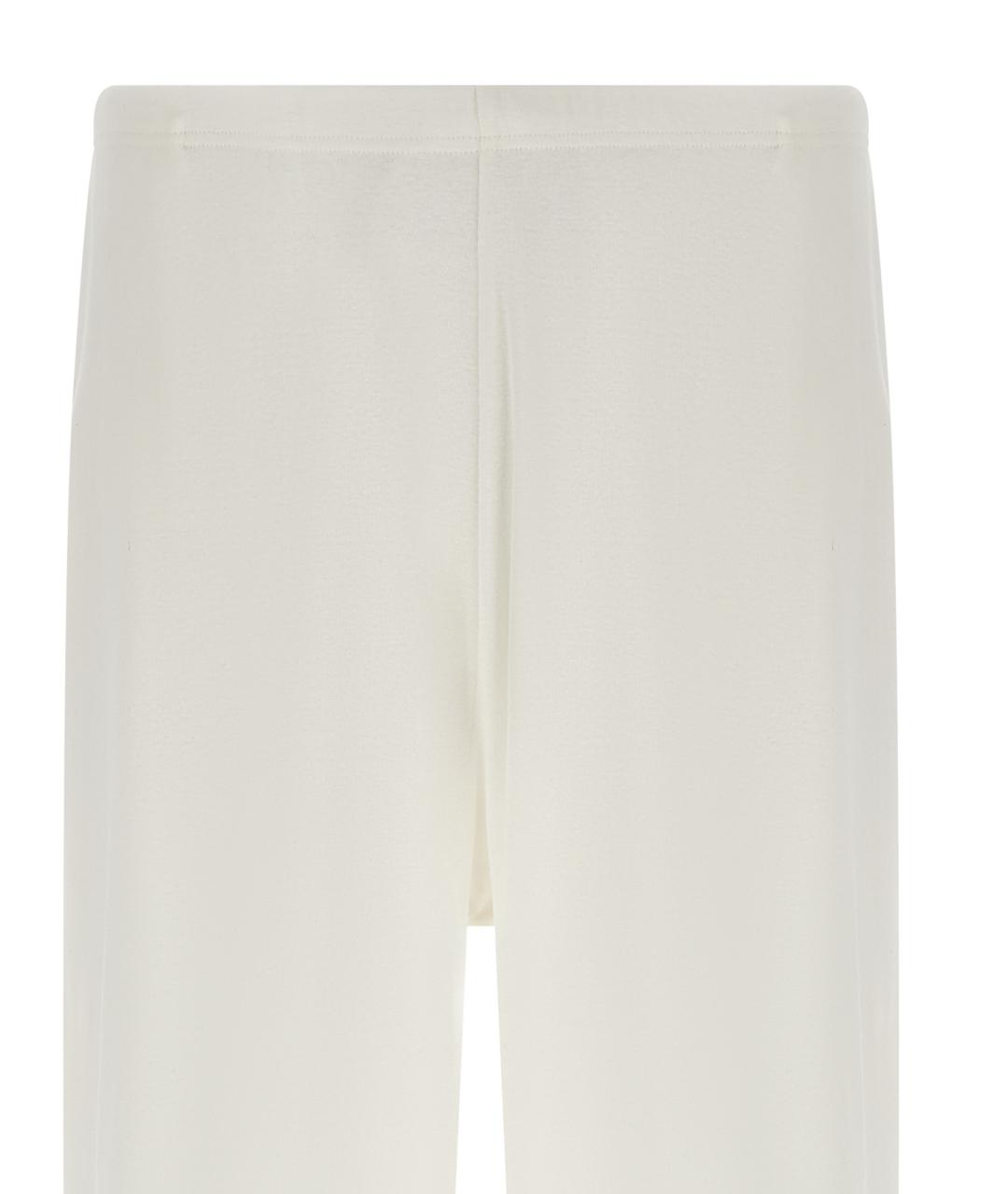 THE ROW Белые хлопковые прямые брюки, фото 3