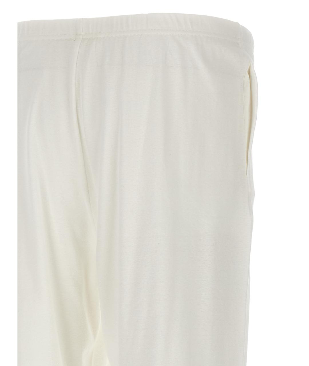 THE ROW Белые хлопковые прямые брюки, фото 4